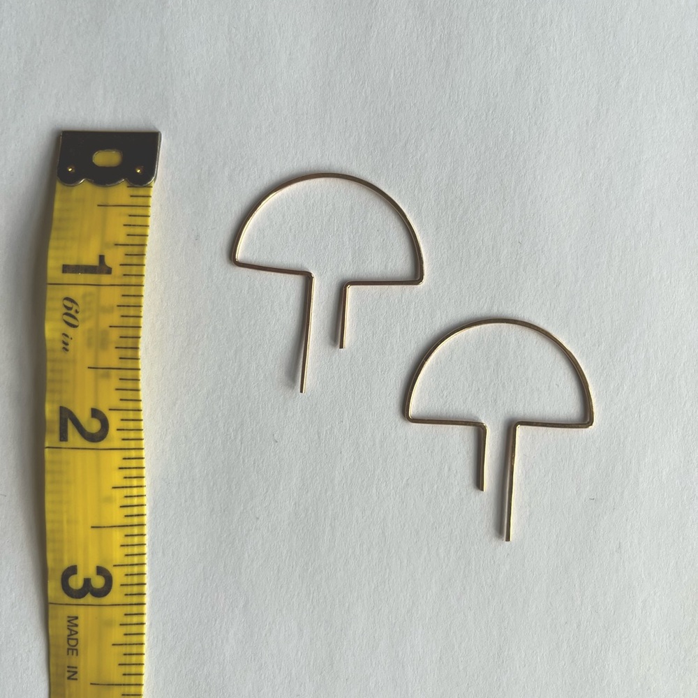 Gold fill ear threaders